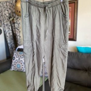 Knox Rose Cargo Jogger Pants Olive Green Size XL